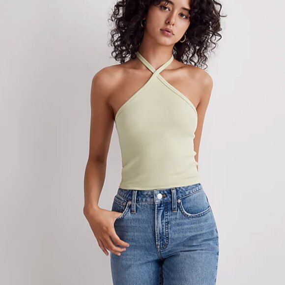 Madewell Halter Top with strap, Medium, NWT - Picture 4 of 6